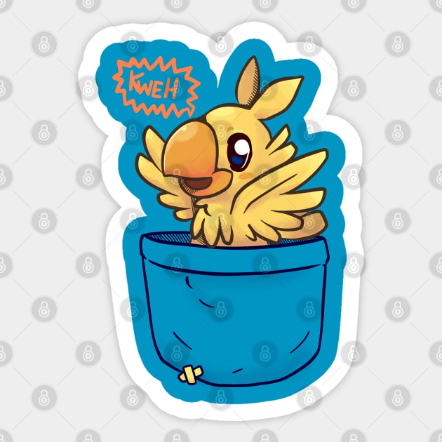 Pocket Chocobo Sticker by TechraPockets